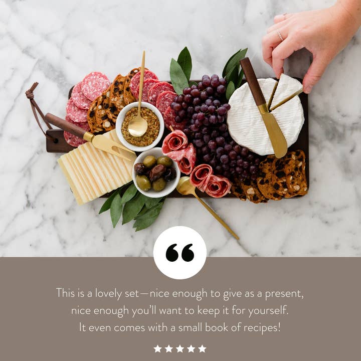 HOST at HOME by The Bamboo Abode - Wholesale Cheese Board - Cheese Board Set | Mother's Day Gift & Hostess Gift6