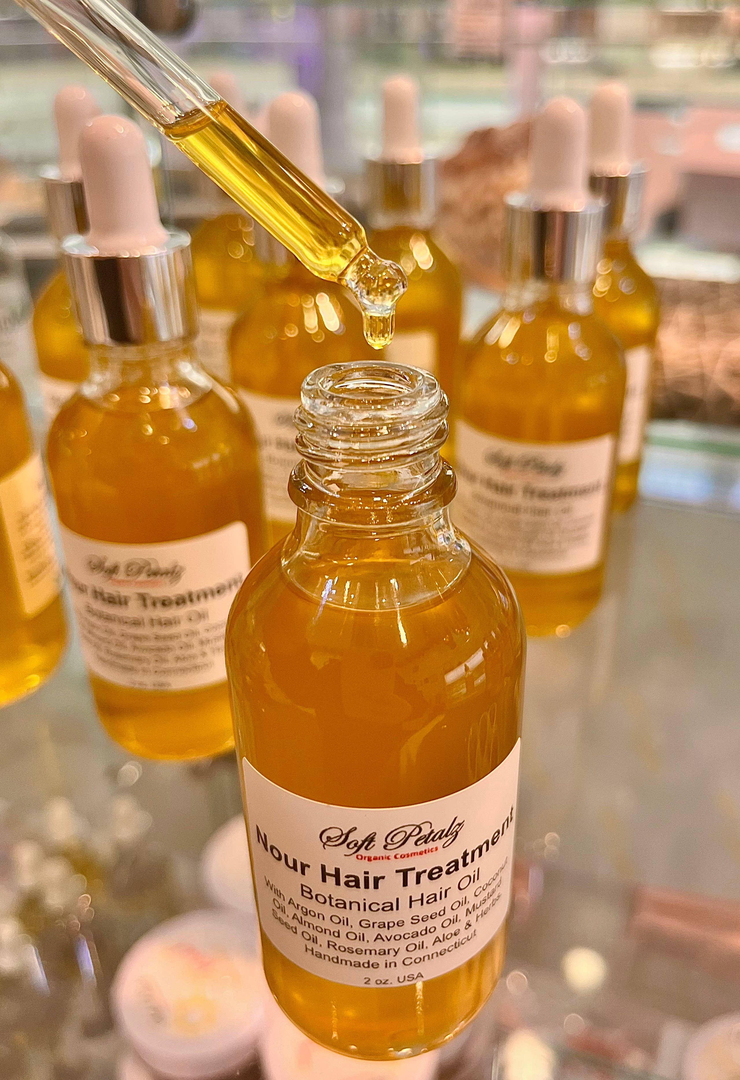 Soft Petalz Organic Cosmetics LLC - Wholesale Hair Oil - Nour Hair Treatment Botanical Hair Oil3