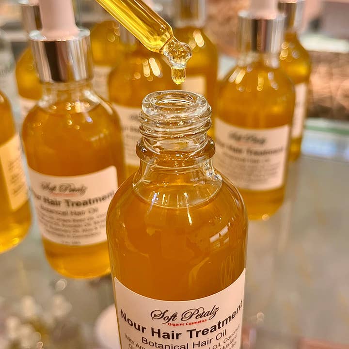 Soft Petalz Organic Cosmetics LLC - Wholesale Hair Oil - Nour Hair Treatment Botanical Hair Oil3