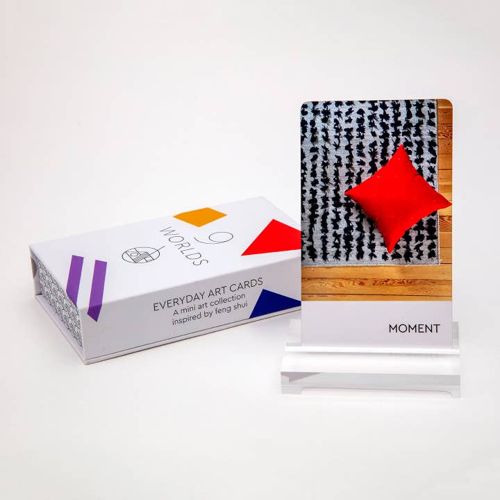 Mindfulness Deck + Lucite Stand (Nine Worlds) for wholesale by Everyday Art Cards