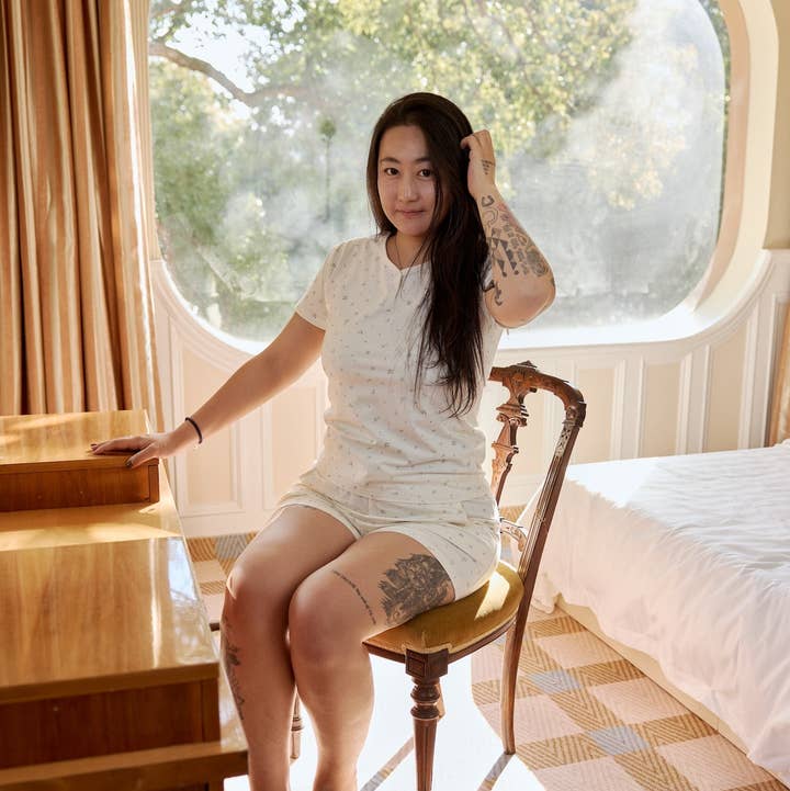 Women Organic Bamboo Summer PJ-Floral for wholesale by Norsu Organic