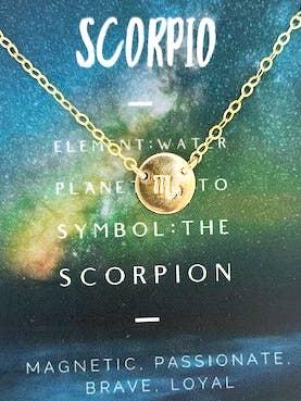 Collar Astrología Escorpio para venta al por mayor de Selah Vie