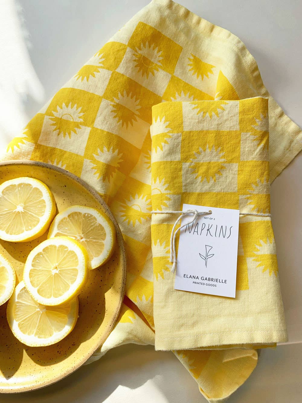 Elana Gabrielle – wholesale Dinner & cloth napkin – Sunrise Linen Napkins - Set of 26