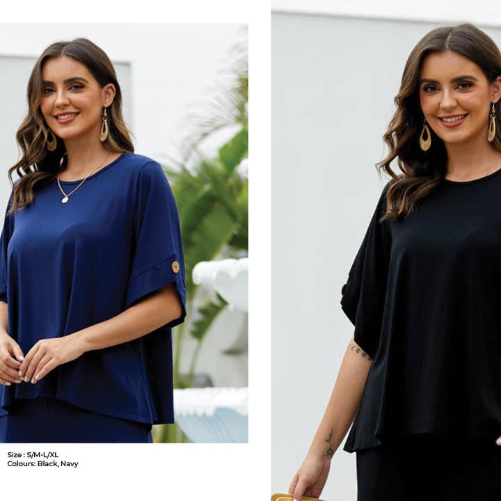 Kortärmad bambu med knapp på ärmen för wholesale av Orange Fashion Village