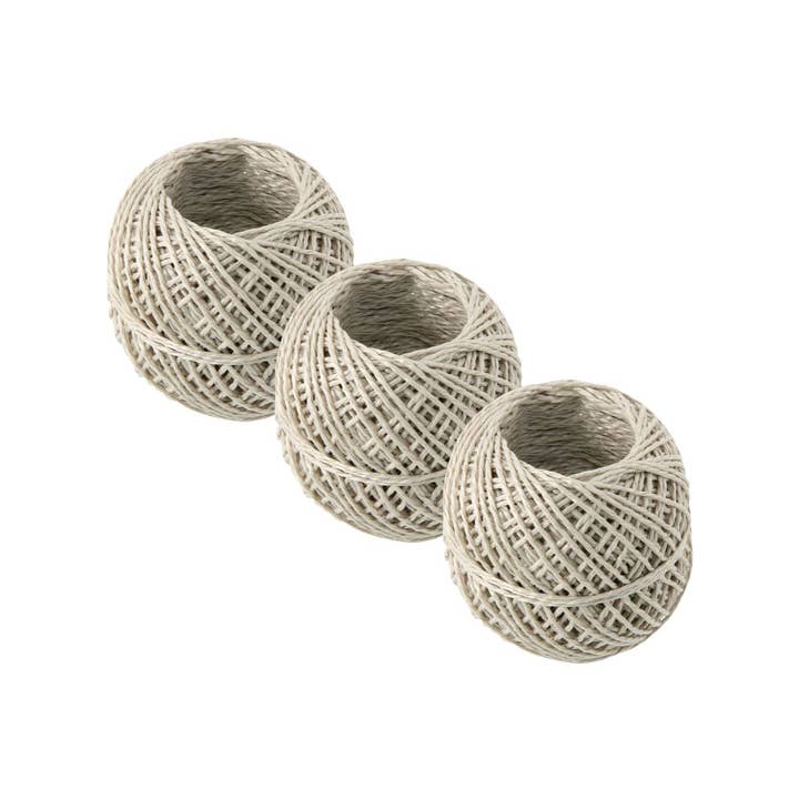 Fackelmann - Wholesale Twine - Pack of 3 rolls of 50 m Tecno Linen Twine