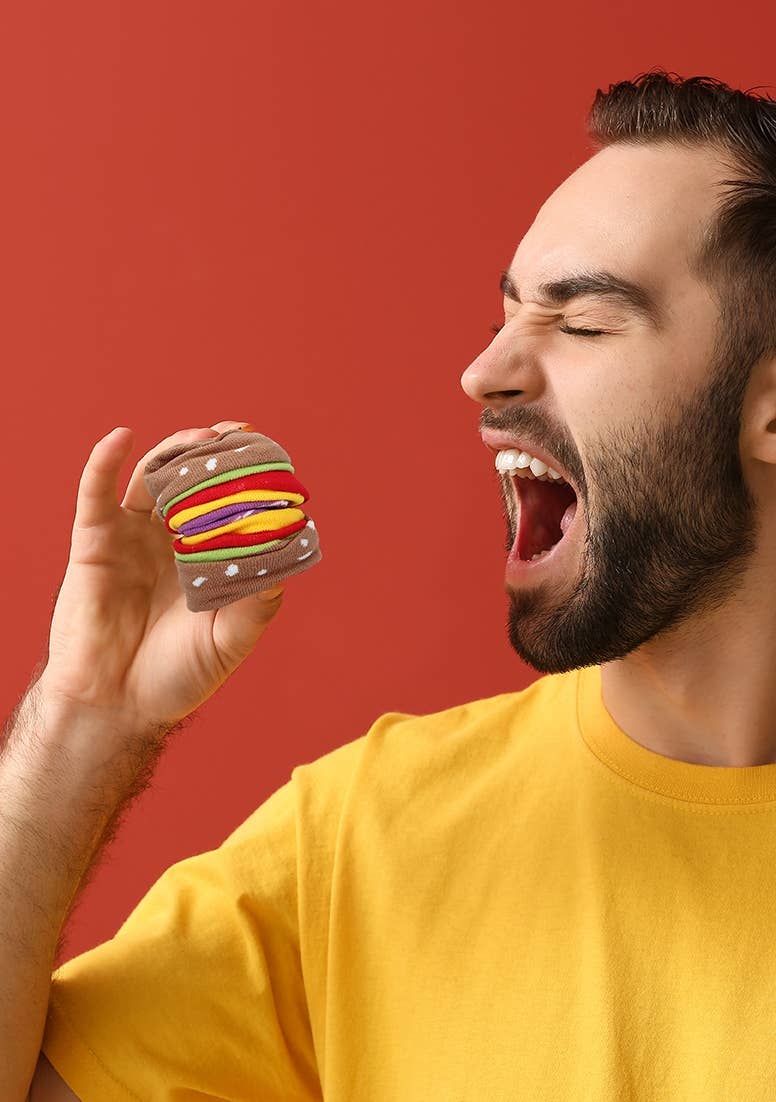 Ohno - Wholesale Socks - Unisex - Ohno Gift Items Funny Hamburg Socks - Multicolor0