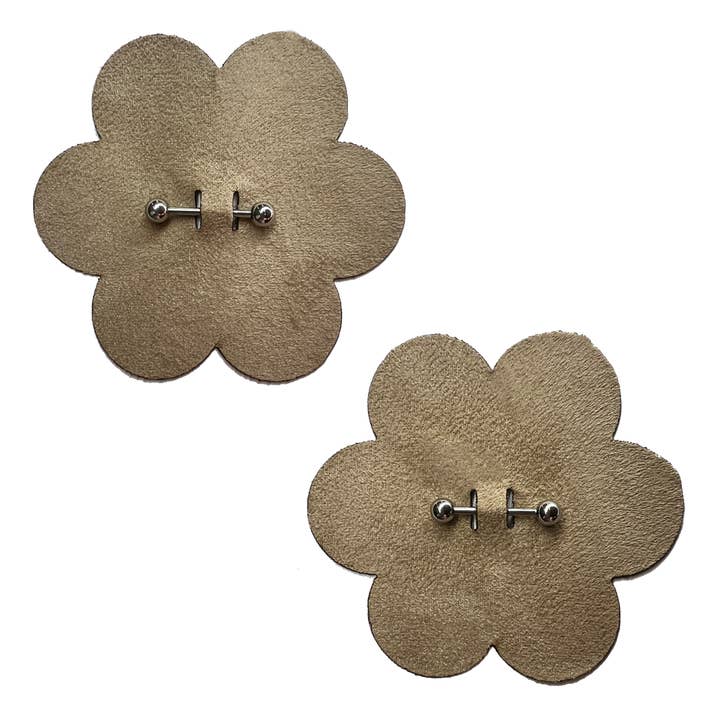 Pastease® - Wholesale Nipple Pasties - Women's - Pierced Pasties: Nude Breast Petals with Barbell Piercing