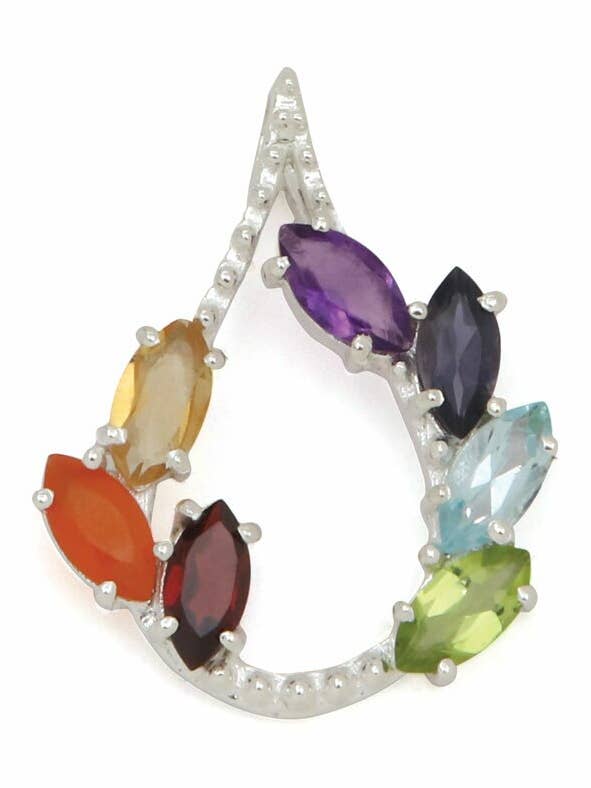 Sterling Silver Chakra Vine Pendant for wholesale by Culture Spot