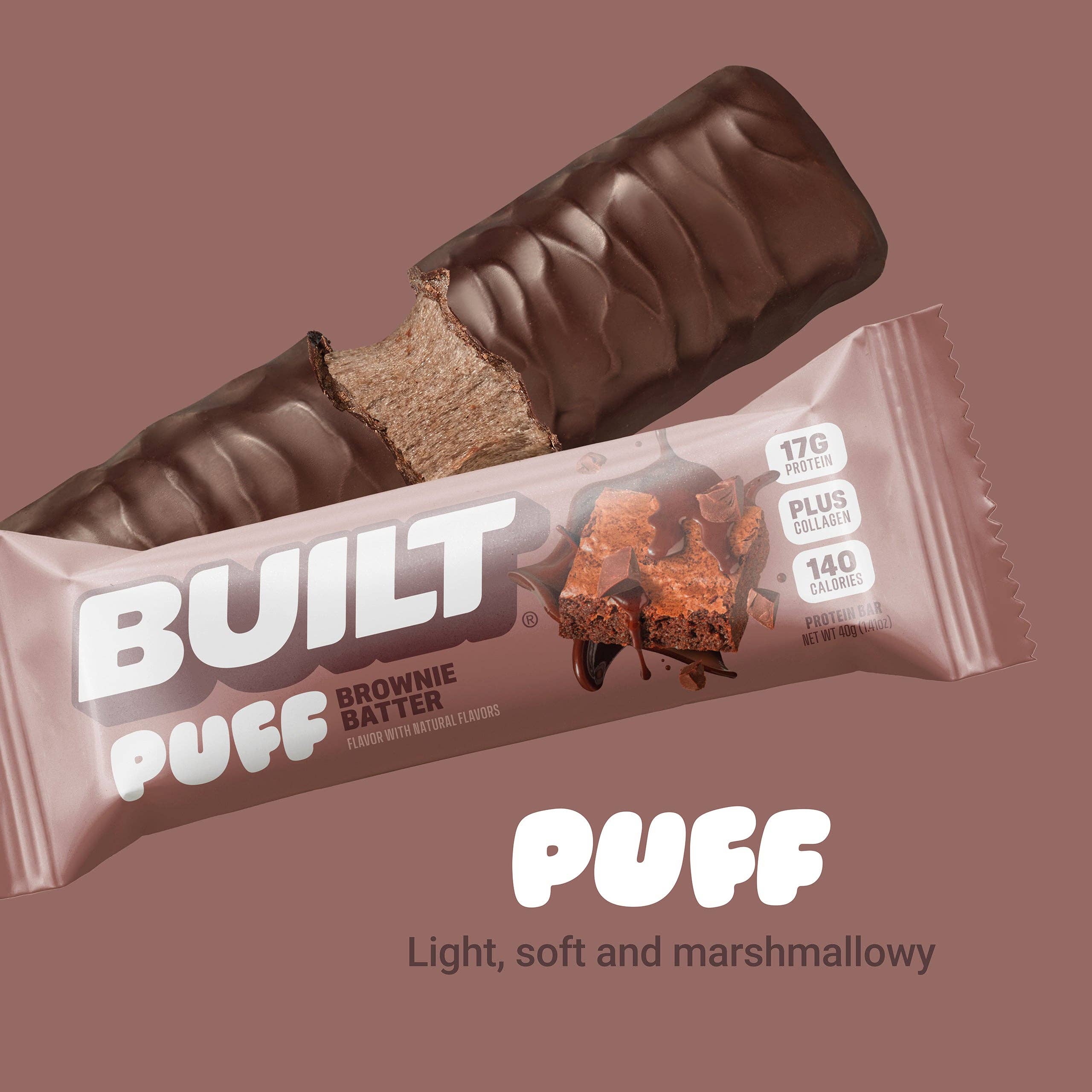 Built Bar - Wholesale Snack Bar - Brownie Batter Puffs - 12ct.2