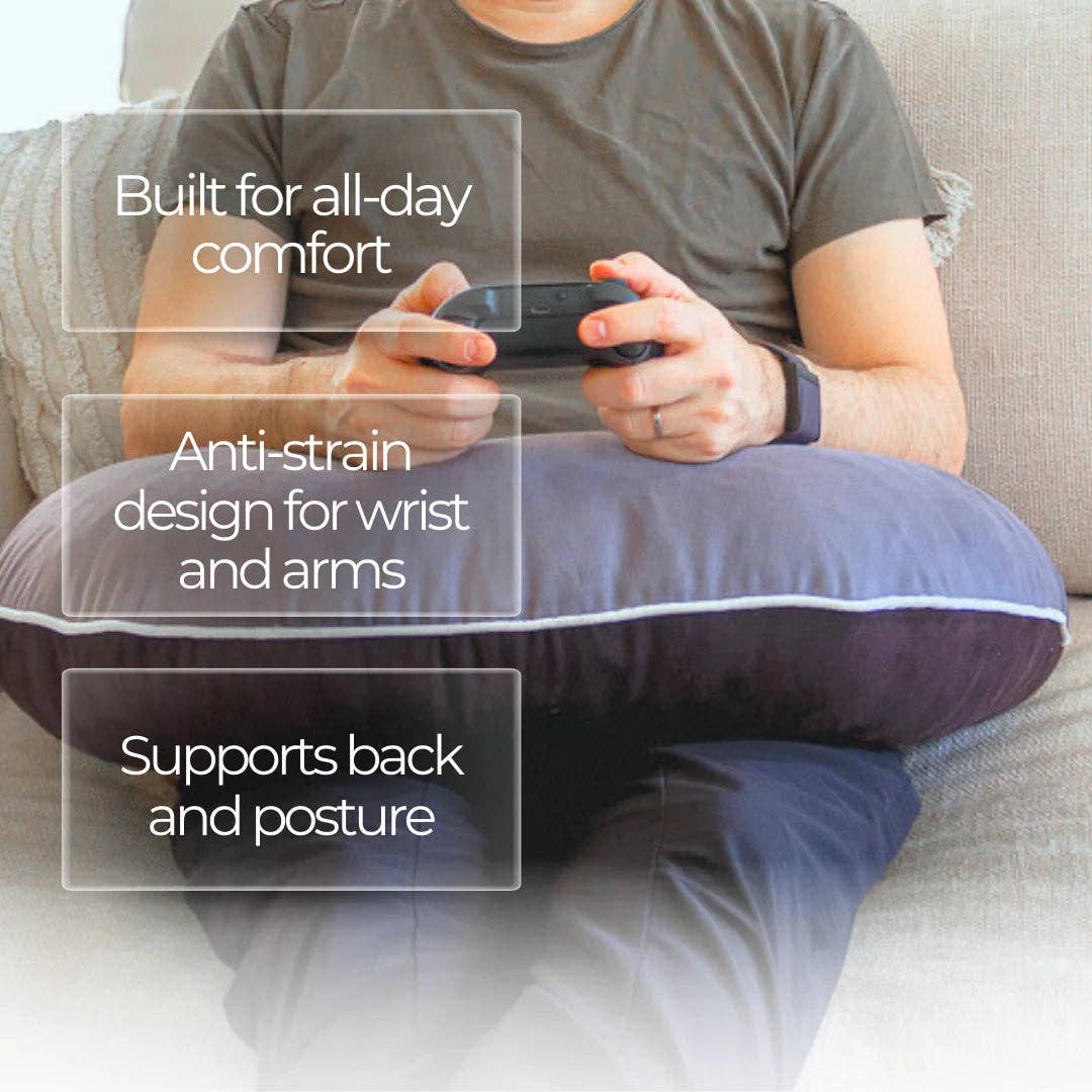 Valari - Wholesale Chair Cushion - Premium Suede - Grey/Black6