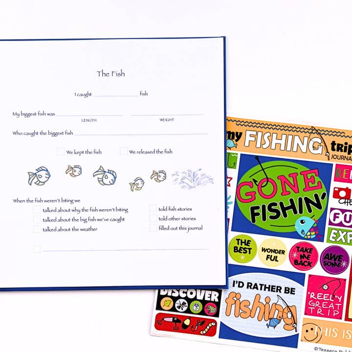 Fishing Trip Kids Journal for wholesale by Tessera Publishing