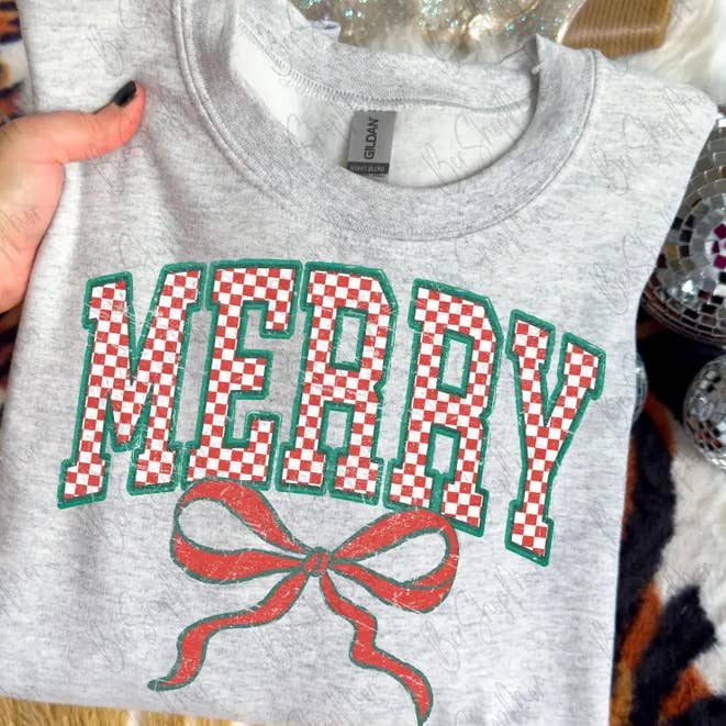 Checkered Merry for wholesale by Laurel Tree and Me