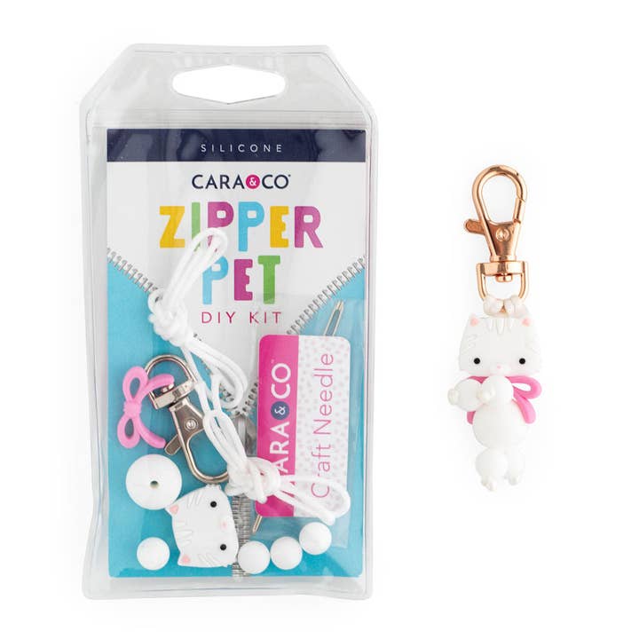 Cashmere Kitten Zipper Pets for wholesale by Cara & Co Silicone Craft Supply