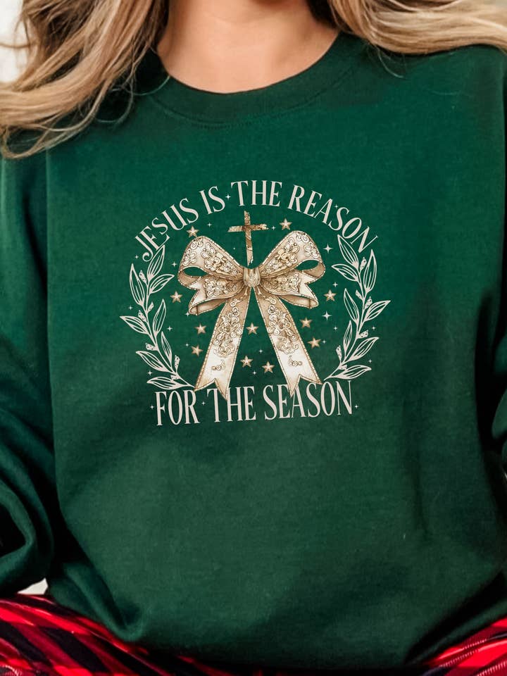 Jesus is the Reason for the Season Sweatshirt for wholesale by Midday USA