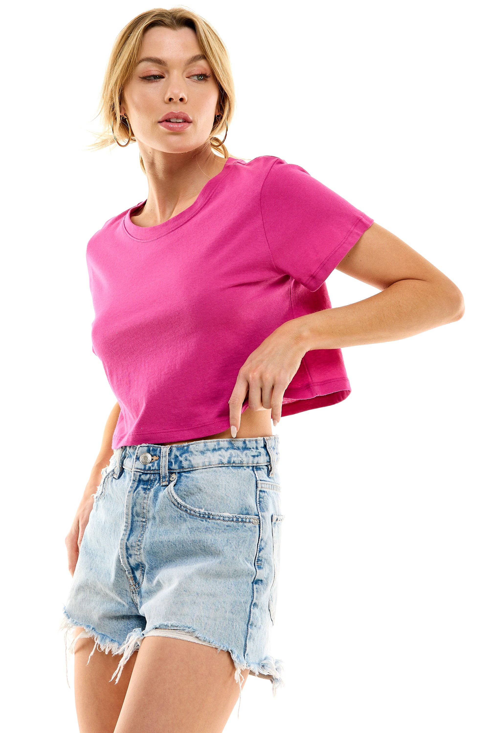 LOVING PEOPLE - Wholesale T-Shirt - Women's - Premium Cotton Crop Tees212