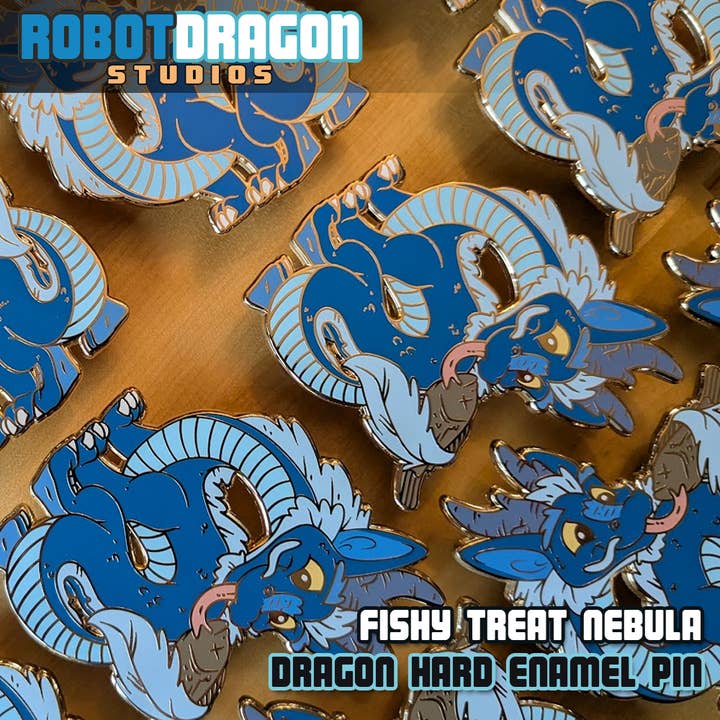 Épingle Émaillée Friandise de Poisson pour la vente par Robot Dragon Studios