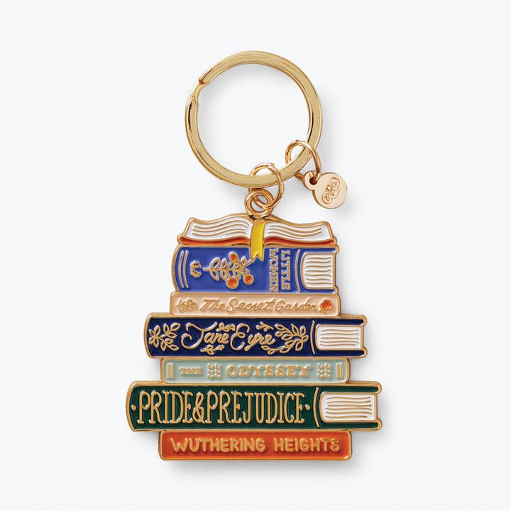Book Club Enamel Keychain and other Purchase Wholesale bookish keychain. Free Returns & Net 60 Terms on Faire trending on Faire.