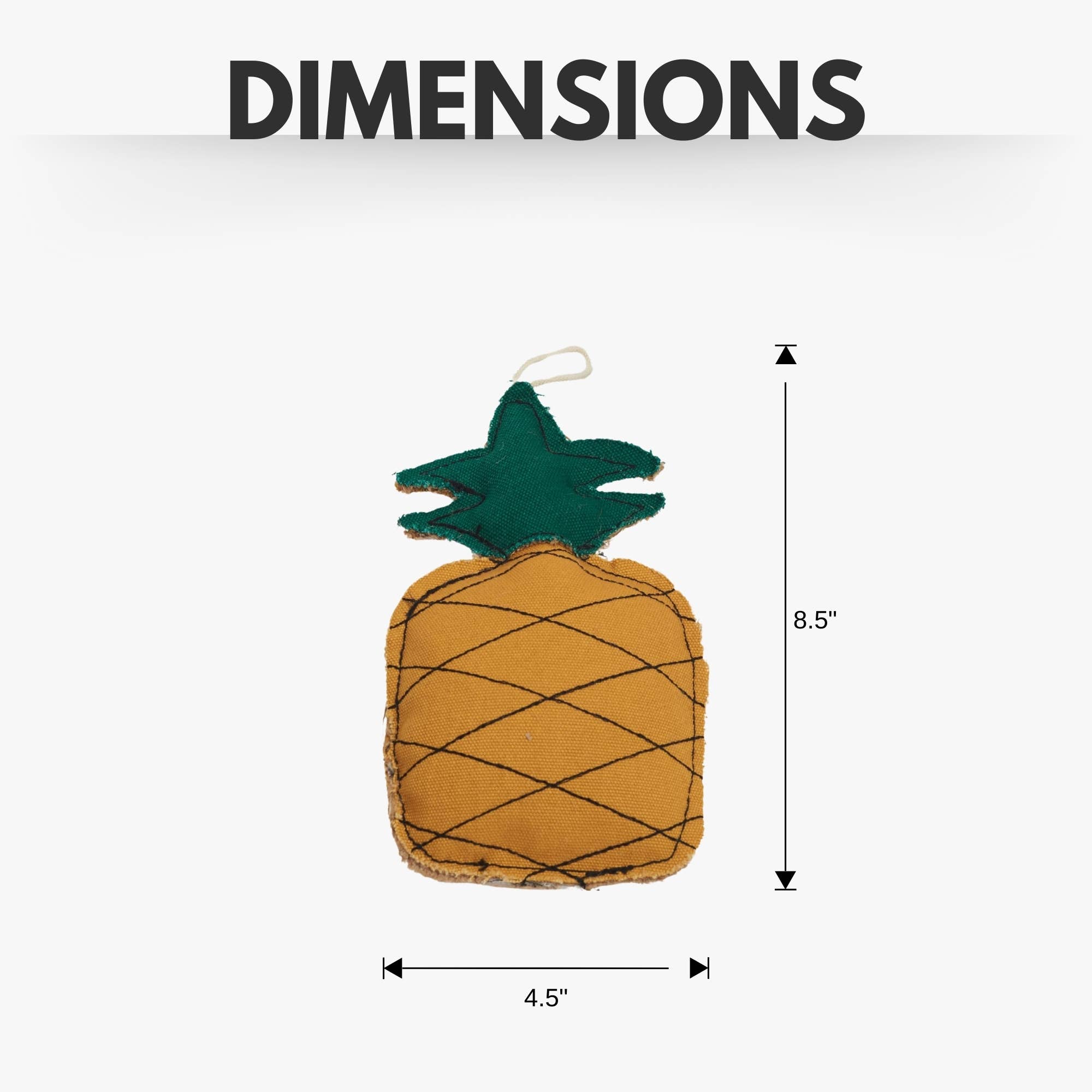 Jojo Modern Pets - Vente Jouet à mâcher – chien - Jouet à mâcher durable en toile et jute en forme d'ananas pour chiens2