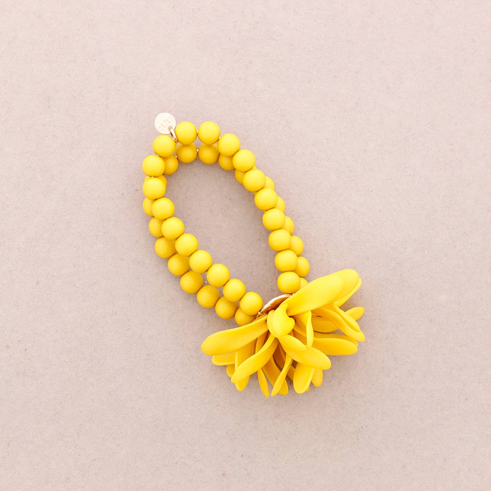 Sonata - Wholesale Beaded Bracelet - ELASTIC BRACELET RESIN FLOWER BEADS5