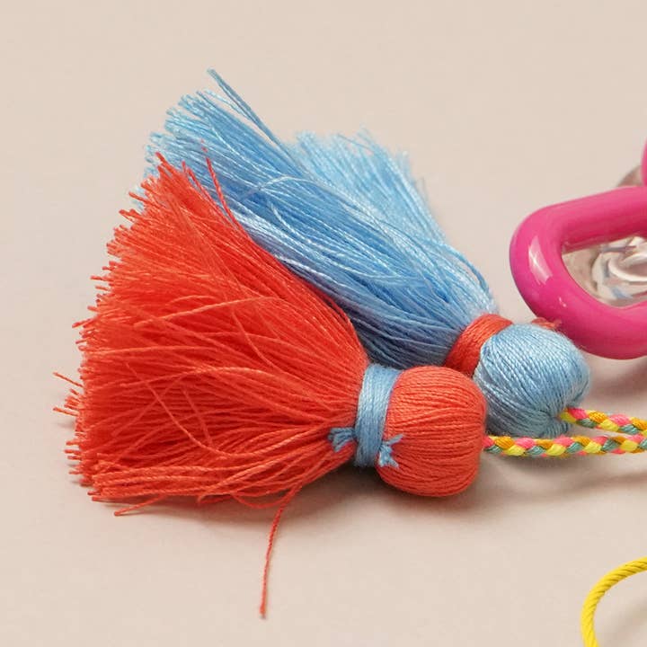 Fashion City - Wholesale Keychain - Women's - Happy Face Flower Chunky Chain Keyring Bag Charm8