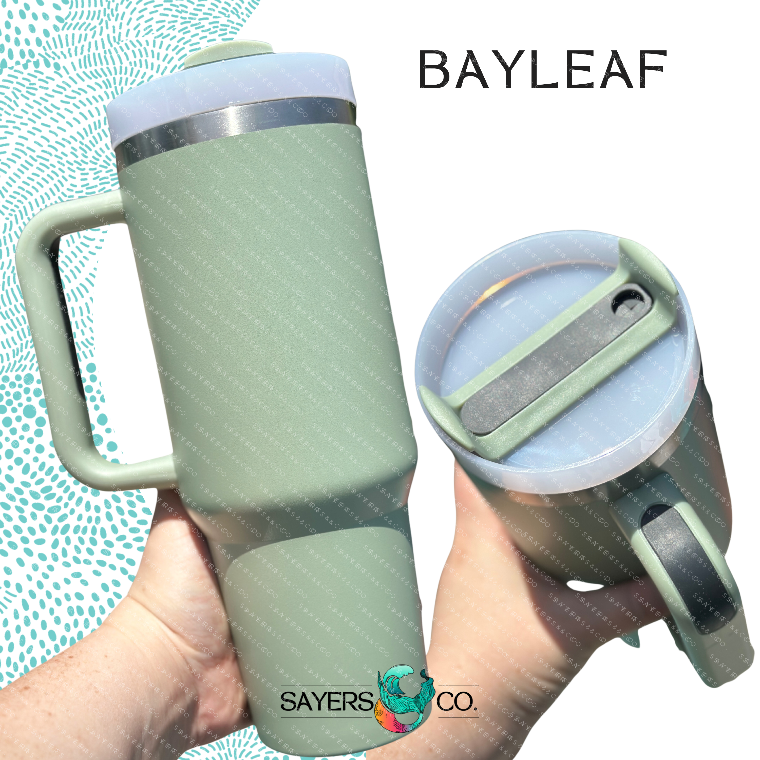 Sayers & Co. - Vente Gourde/bouteille isotherme - Gobelet isolant à paroi double avec couvercle à vis 40 oz (1,18 L) version 2.0 - prêt à personnaliser6