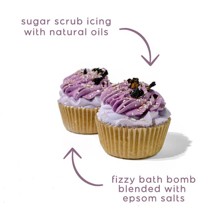 Sow the Magic - Wholesale Bath bomb/fizz - Lavender Mint Cupcake Bath Bomb1