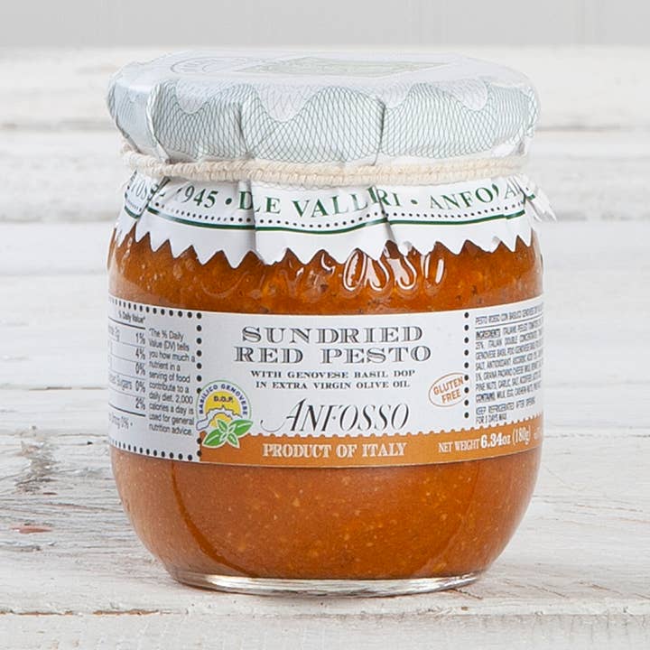 Anfosso Sundried Red Pesto with Genovese Basil DOP - 6.35 oz for wholesale by DITALIA