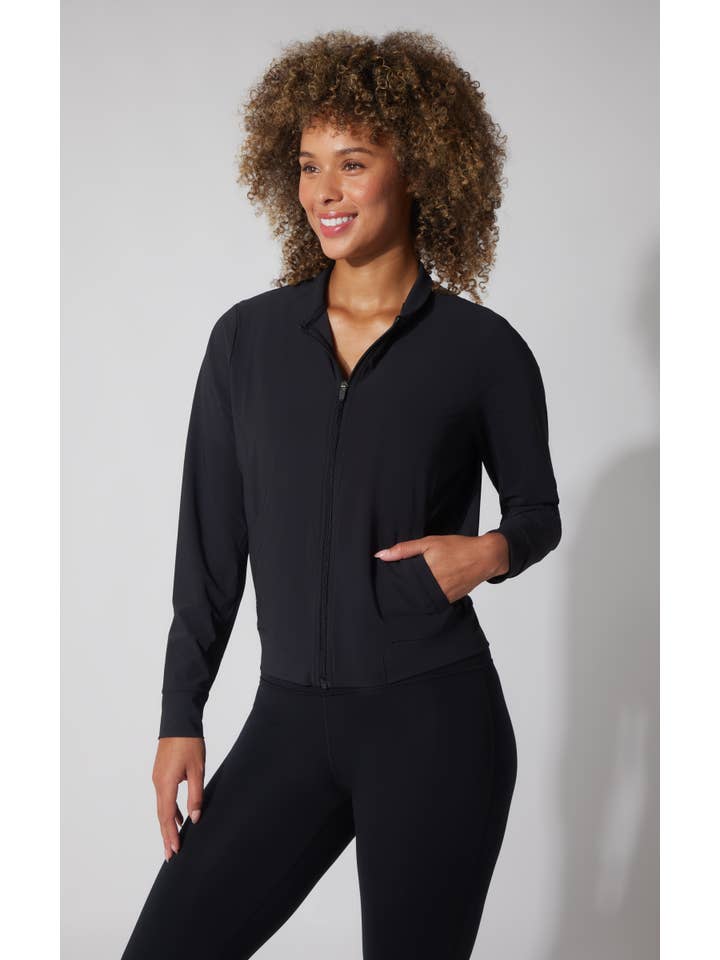 90 Degree by Reflex & Yogalicious - Wholesale Bomber Jacket - Women's - 90 Degree by Reflex Women's Full Zip Bomber Jacket0