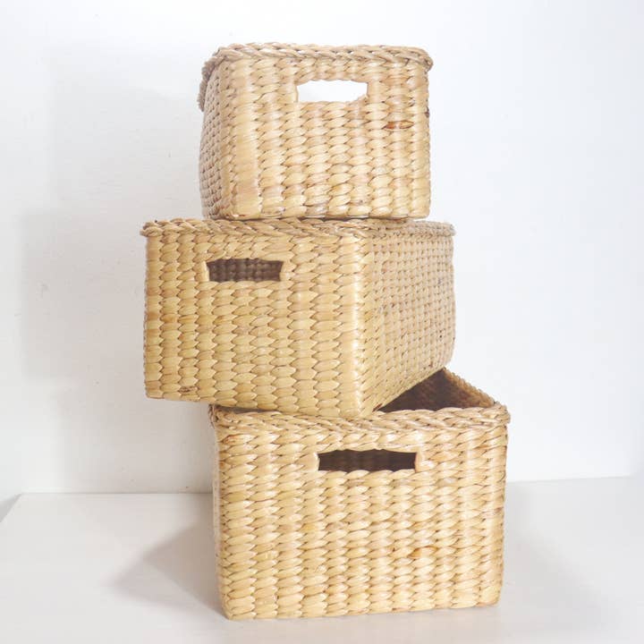 Boîtes en osier NALARAT – Rangement naturel avec style pour la vente par Thaihomeshop