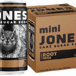 Hudson Meat Company - Wholesale Soda/Carbonated Drink - SODA ROOT BEER 4PK MINI - JONES SODA