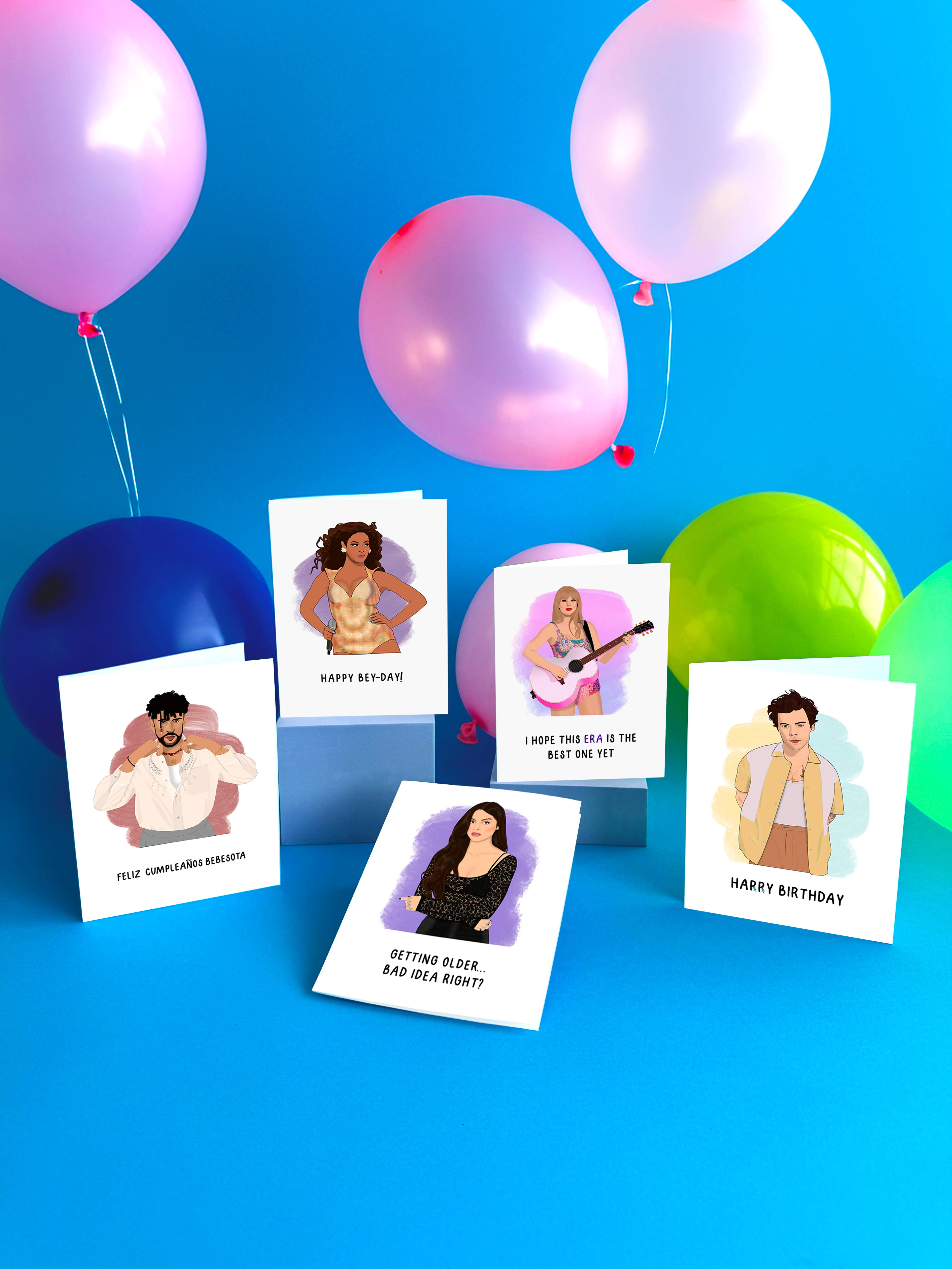 Shop Trimmings - Vente Cartes d'anniversaire - Carte de voeux d'anniversaire Beyoncé Happy Bey-Day1