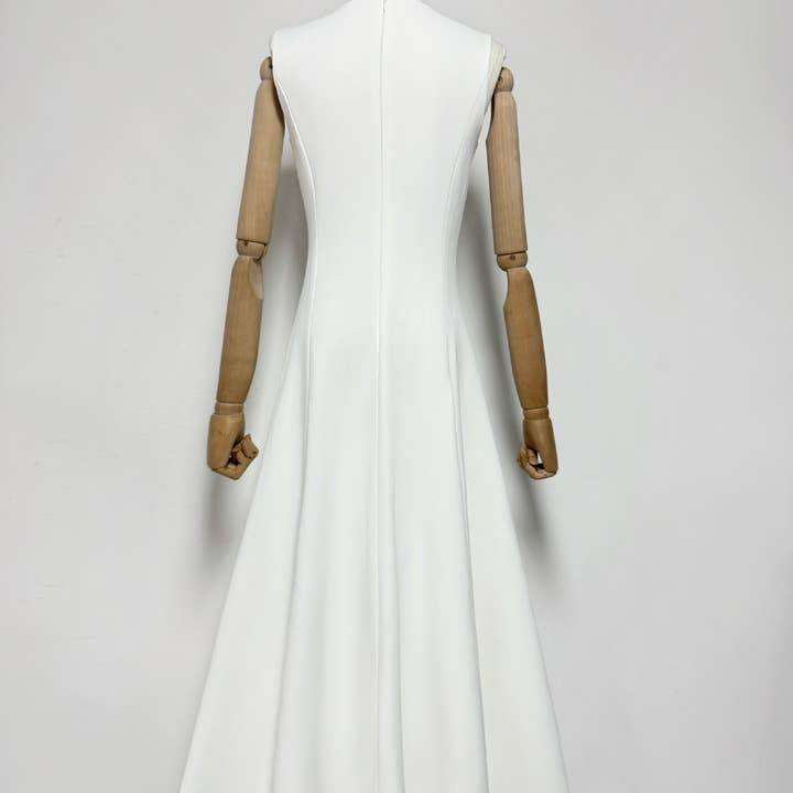 Productseeker - Wholesale Dress - Women's - DR750Y Sleeveless 3D Floral Embroidered Elegant Long Dress17