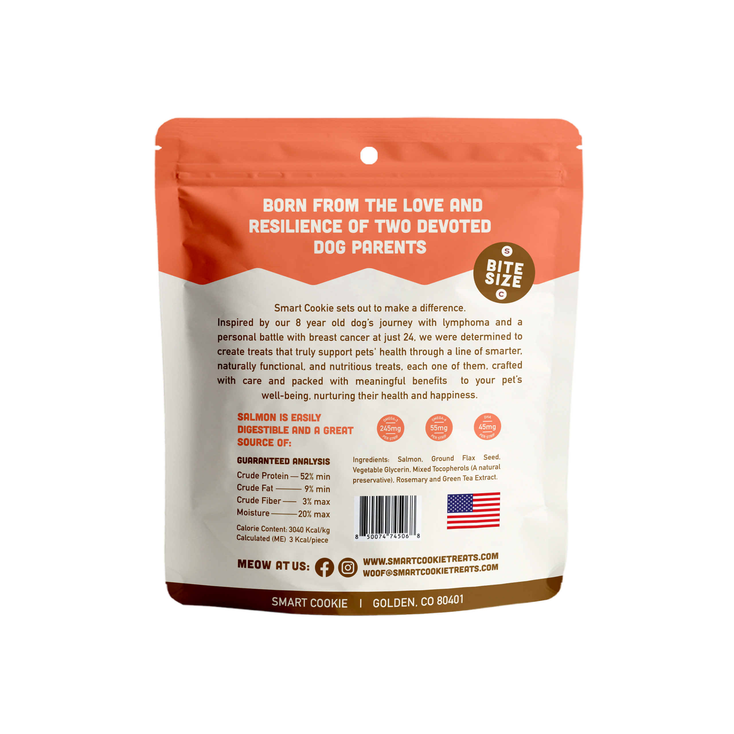 Smart Cookie Barkery - Wholesale Pet Treats - Cat - NEW!! Salmon Jerky for Cats1