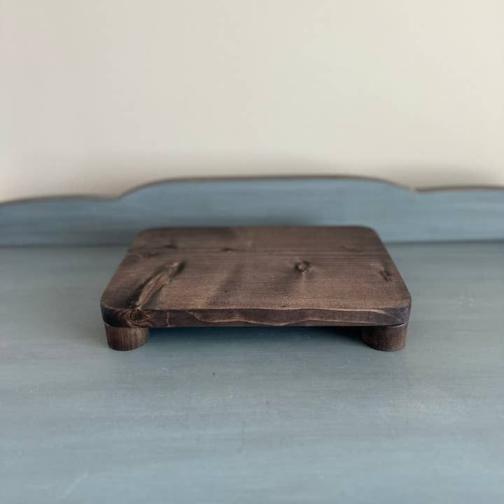 26&7Co. - Wholesale Desk Riser - Wood Riser | Wood Tray | Shelf Decor | Plant Stand | 2