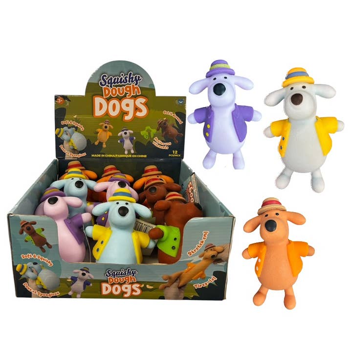 Handee Products - Wholesale Squishy Toy - Kids & Baby - Cute Squishy Dough Dogs1