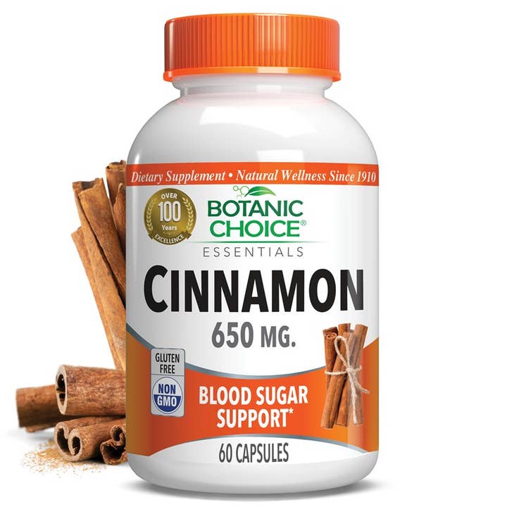 Botanic Choice - Wholesale Oral Supplement/Vitamin - Botanic Choice Cinnamon 650 Mg - 60 Capsules