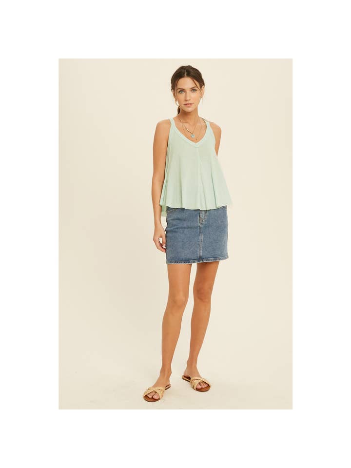 Wishlist Apparel - Wholesale Tank Top - Women's - FLARED CASUAL TANK TOP / WL20-4004