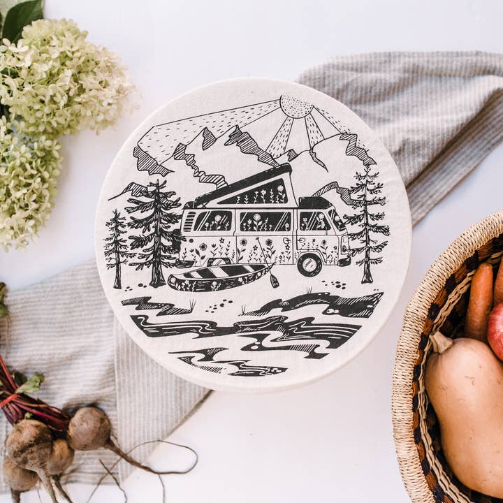 Camper Van bowl XL cover/ Waxed/ Unwaxed for wholesale by Your Green Kitchen