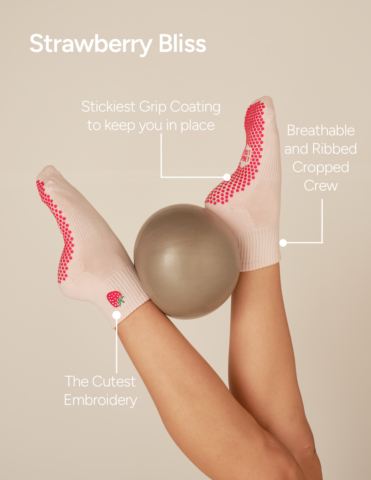 LUCKY HONEY - Wholesale Socks - Women's - The Harlow Grip Sock19