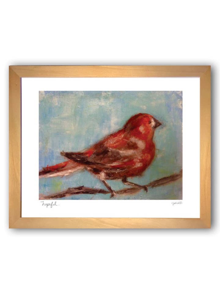 hopeful bird ⎮ Birds Art Print for wholesale by Studio J by Jodi Hills