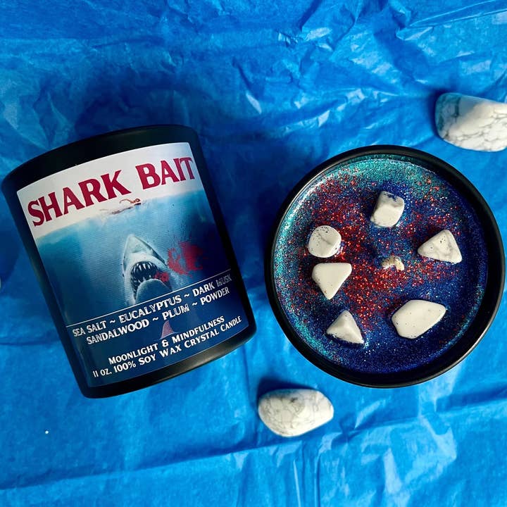 Shark Bait (Jaws) 100% Soy Wax Crystal Candle, Summer Scent and other Purchase Wholesale jaws. Free Returns & Net 60 Terms on Faire trending on Faire.