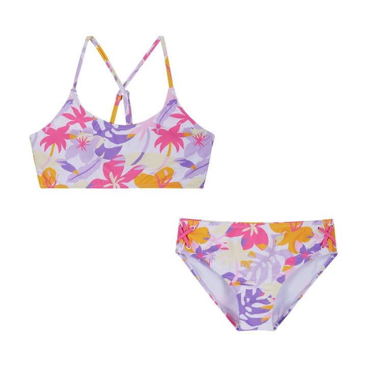 Bikini Filles Pré-Adolescentes | Imprimé Palmier pour la vente par Andy & Evan