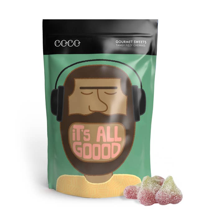 Tangy Fizzy Cherries 100G (Pack of 12) for wholesale by COCO Chocolatier