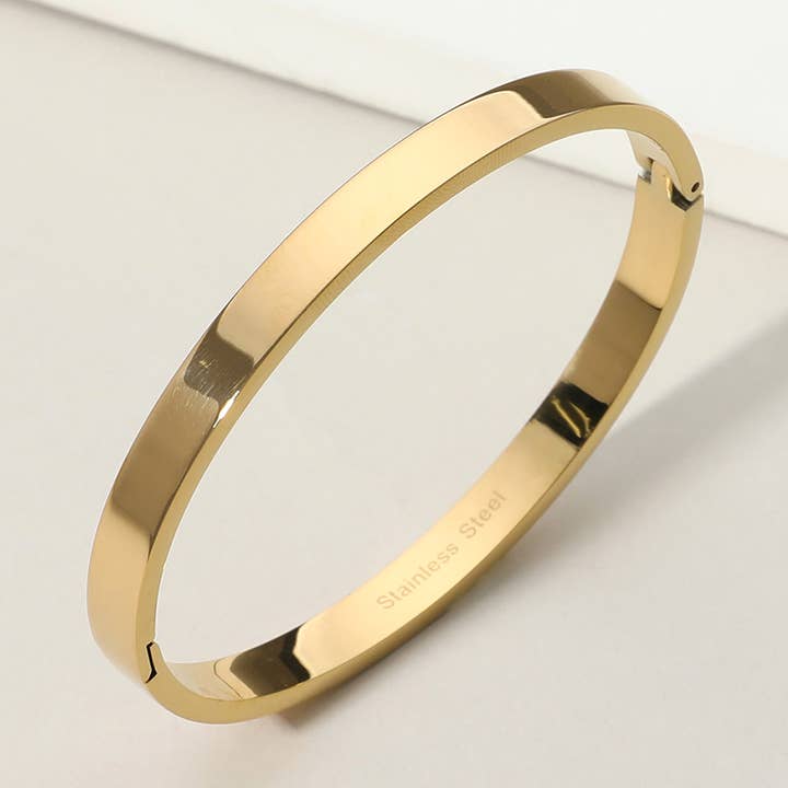 Stainless Steel Hinged Bangle Bracelet for wholesale by Sensibling Corp.