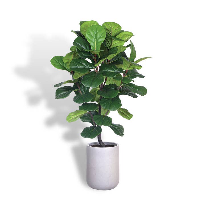 Artificial Fiddle Leaf Fig Tree with Artisan Planter for wholesale by CG Hunter