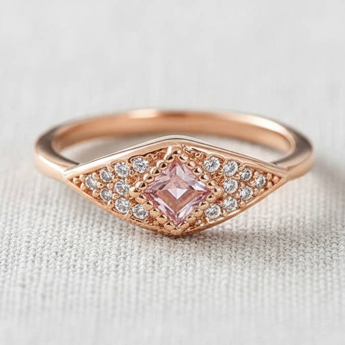 Rosaguld Zirkonia Åben Ring for engroshandel hos scentll jewelry