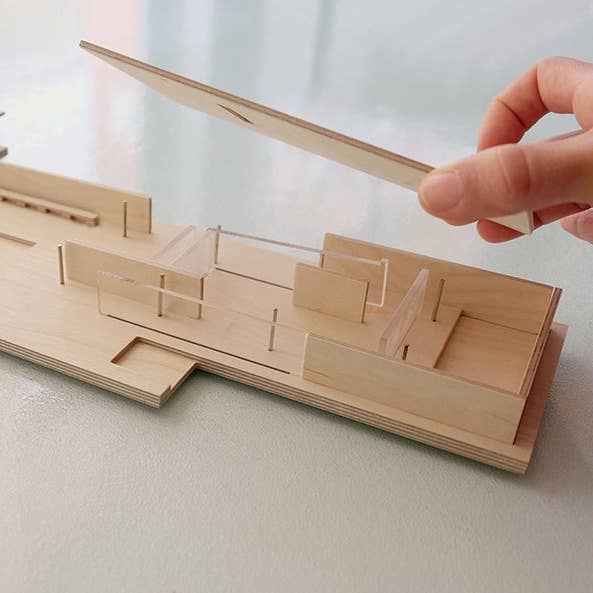Beamalevich - Wholesale DIY Craft Kit - Barcelona Mies Pavilion Model 1:150