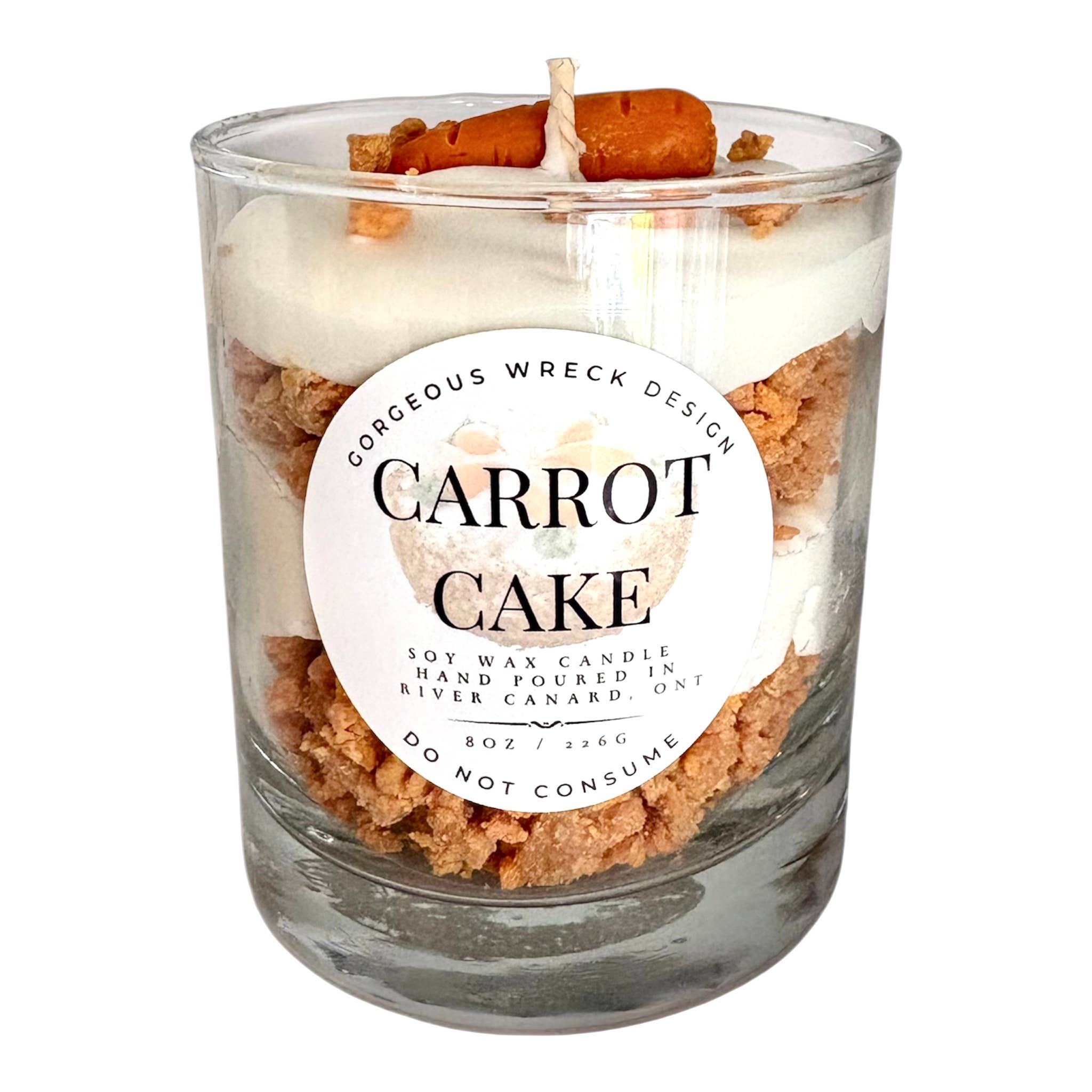 Gorgeous Wreck Design - Vente Bougies originales - Bougie Parfumée Gâteau aux Carottes.1
