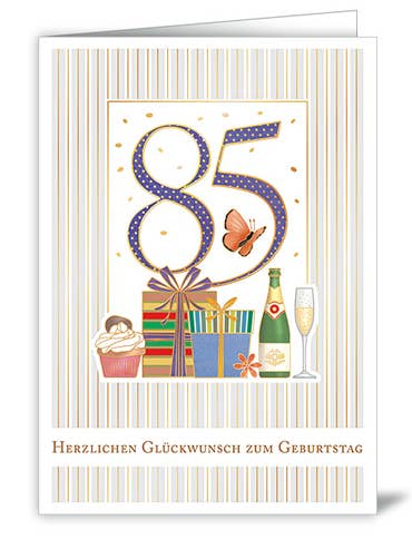85th birthday (DE), 3414 for wholesale by Actetre Deutschland Gmbh