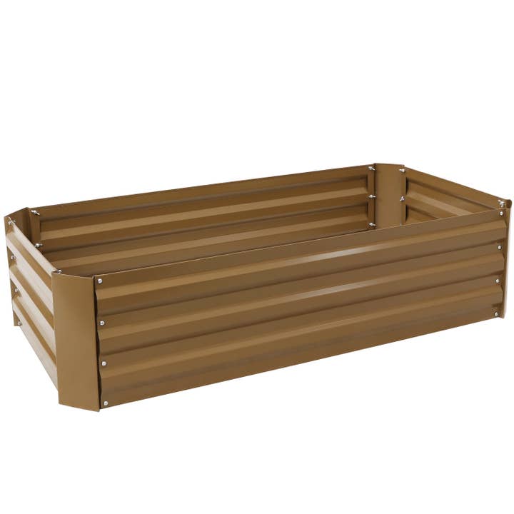 Sunnydaze Decor - Wholesale Planter Box - Steel Rectangle Raised Garden Bed - 48 in - Brown7